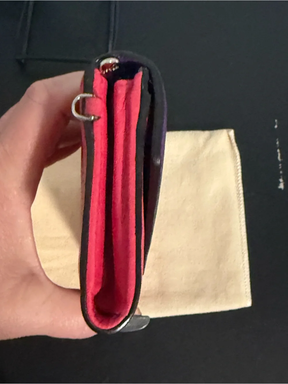 Dior compact leather